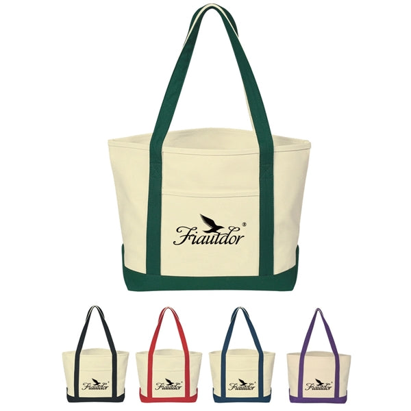 Heavy Cotton Canvas Boat Tote Bag