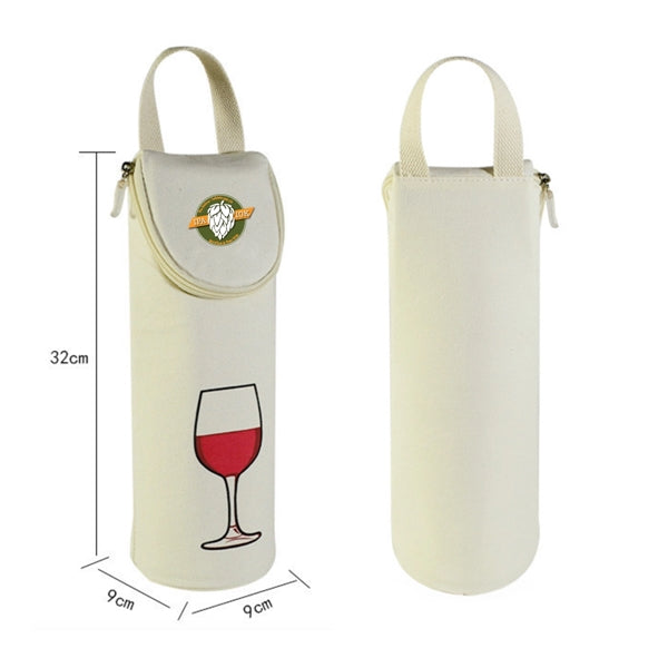 Canvas Wine Cooler-Bag, Drink Cooler Bag, Insulated Bag