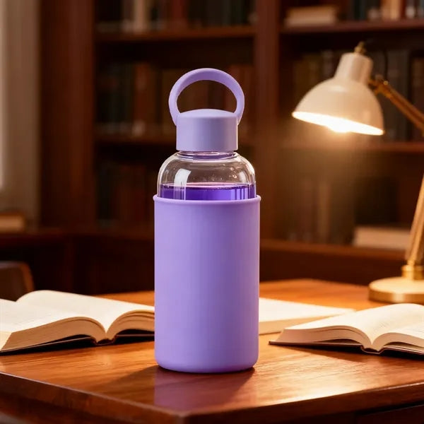 20oz. Borosilicate Glass Bottle with Silicone Sleeve