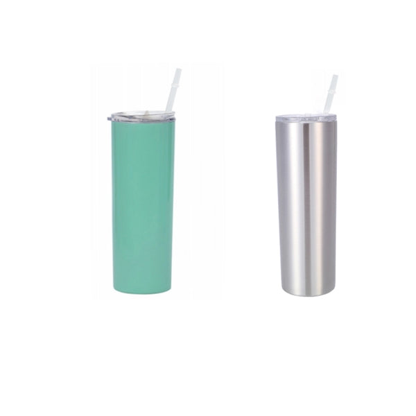 Double Wall Stainless Steel Water Bottle with Straw