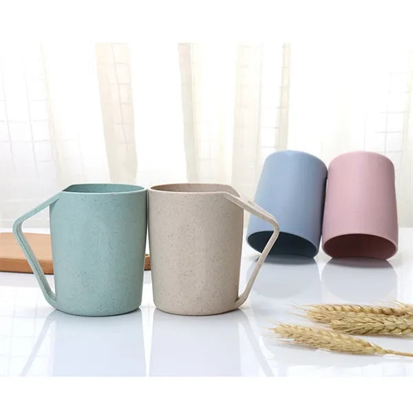 Eco Friendly Wheat Straw Rinse Cup Biodegradable Design