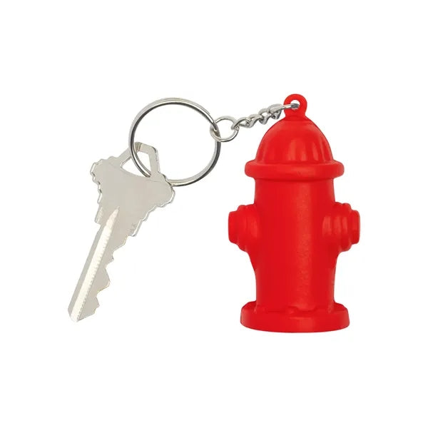 Fire Hydrant Shape Stress Ball Keychain