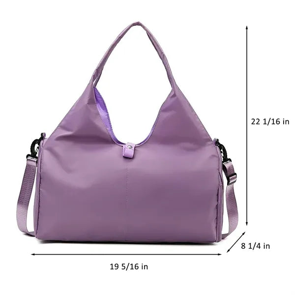 Waterproof Gym Yoga Tote Bag with Shoes Compartment