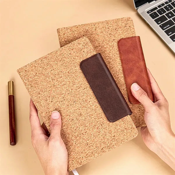 A5 Magnetic Cork Notebook with Custom Logo