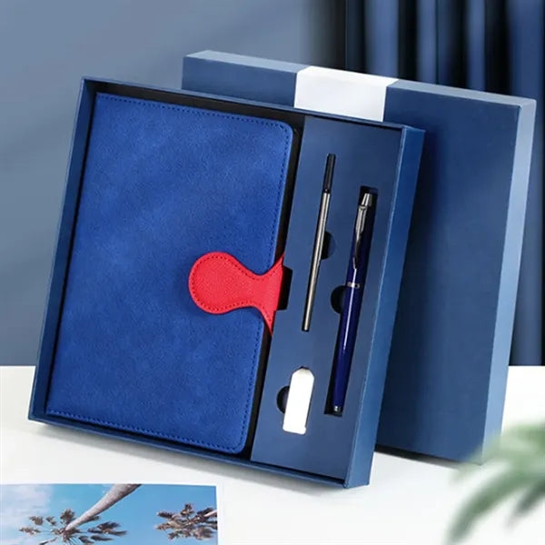 Eco Kraft Paper Sticky Notebook with Pen Holder