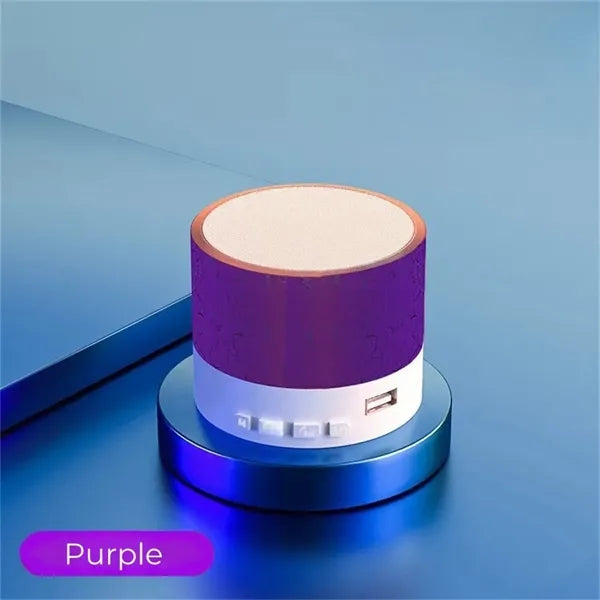 Mini Crackle LED Light Bluetooth Speaker Portable Wireless
