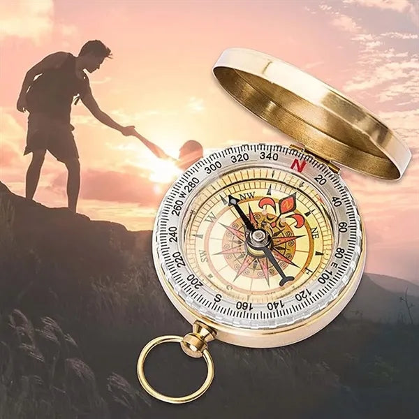 Outdoor Mountaineering Copper G50 Pocket Watch Compass