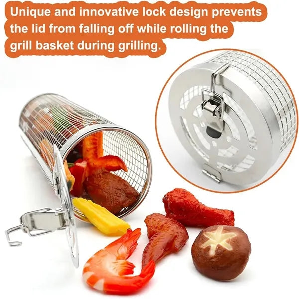 Rolling Grill Basket