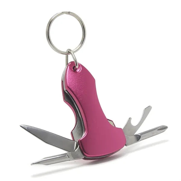 6 in 1 Stainless Steel Multi Tool Kit Keychain