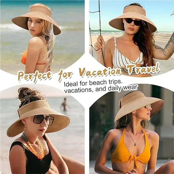 Women Straw Sun Visor