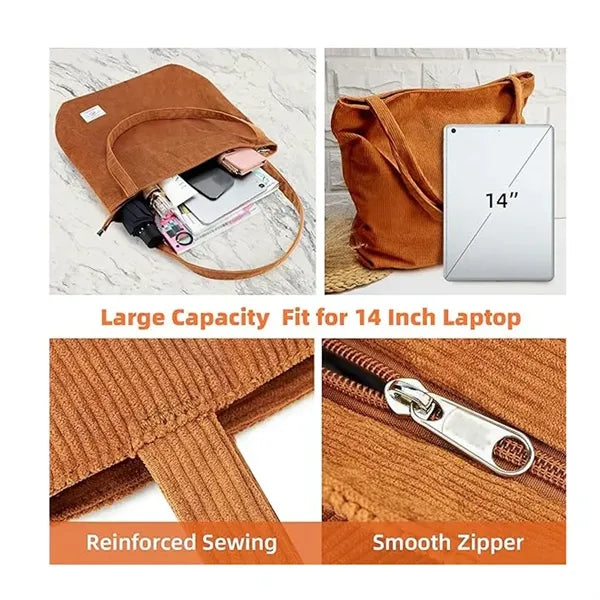 Corduroy Tote Bag