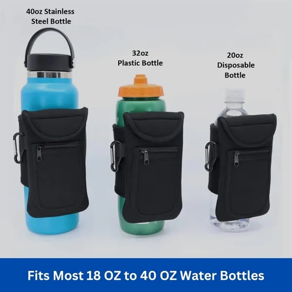 Magnetic Water Bottle Sleeve Bag for Gym