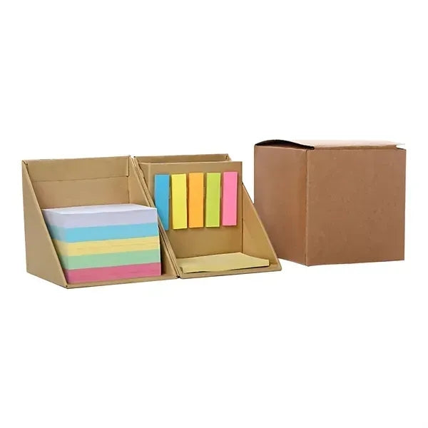 Sticky Notes Cube Box With Pen Holder