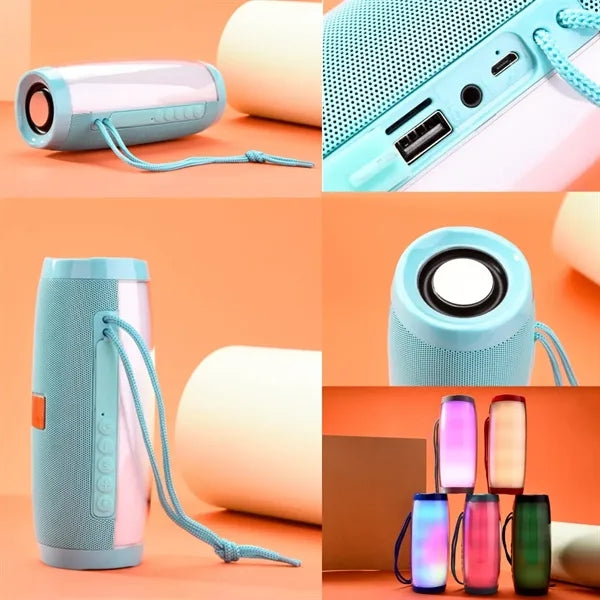 Portable Bluetooth Speaker Waterproof With Led Light