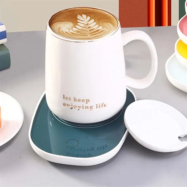 Coffee mug warmer cup heater with auto shut off for office