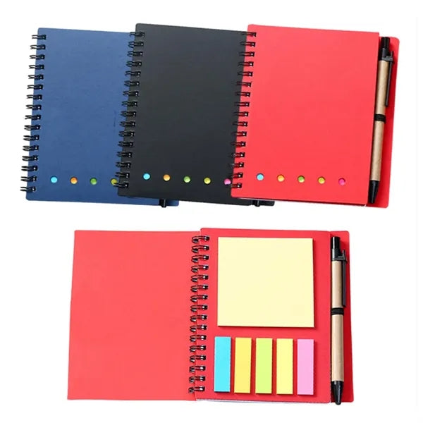 Sticky Notes Notebook With Pen