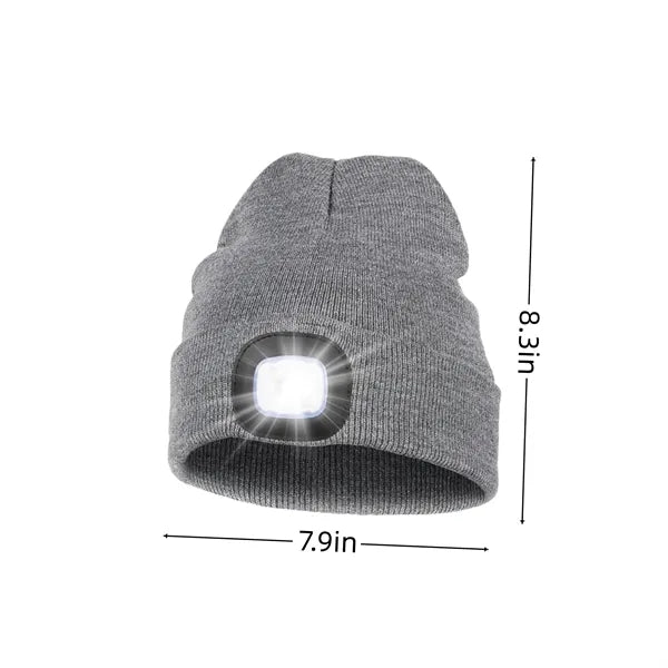 MOQ Unisex Beanie with The Light USB Rechargeable Caps