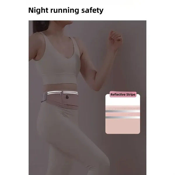 Unisex Ultra Thin Adjustable Waist Pack for Running Gym