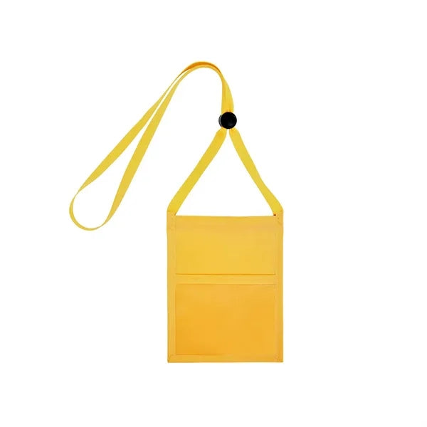 Double Window Pouch Wallet With Lanyard W/Back Zipper And Ph