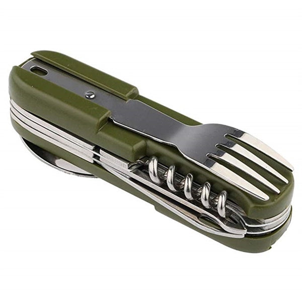 Versatile Folding Tableware with Flashlight
