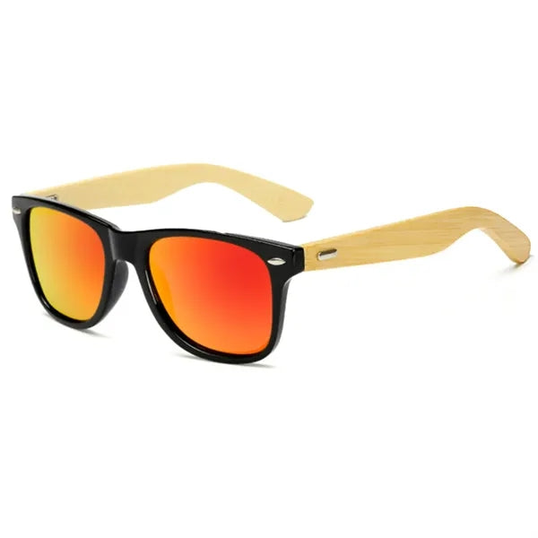 Bamboo Wood Sunglasses With Polarized Lenses
