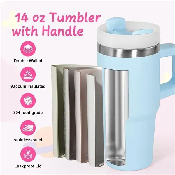 20 Oz Stainless Steel Water Tumbler With Handle