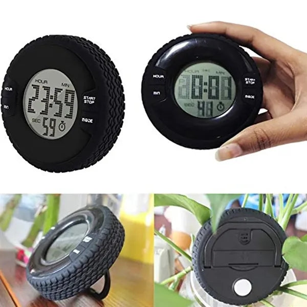 Tire Pattern Digital Timer with Stand and Magnet