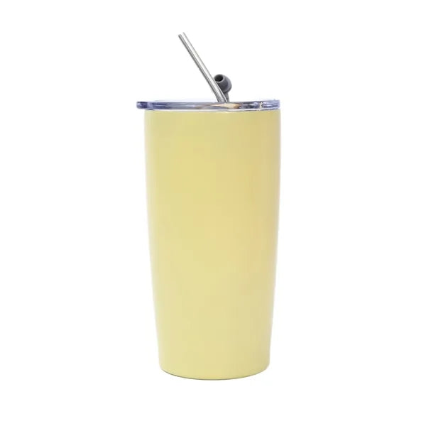 20oz Stainless Steel Tumbler with Stainless Straw