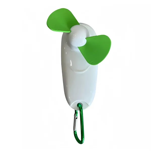Portable Mini Fan with Carabiner Clip And LED Light