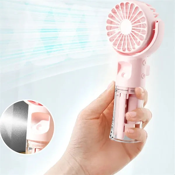 Portable Misting Fan Rechargeable Handheld Mini Spray