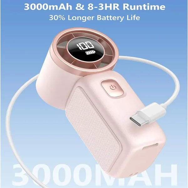 Turbo Handheld Fan Rechargeable Mini Powerful