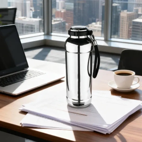 21 oz. Stainless Steel Vacuum Insulated Bottle with Strap