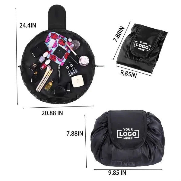 Portable Lazy Drawstring Makeup Pouch