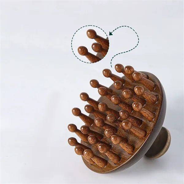 Ergonomic Natural Wood Massage Comb