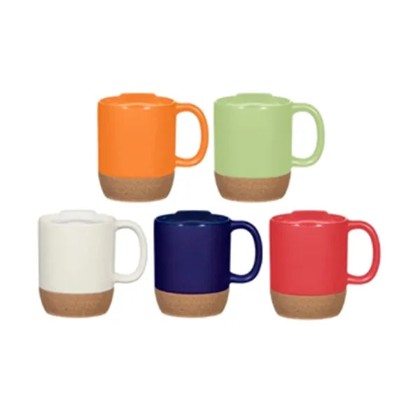 14 oz. Ceramic Coffee Mug with Cork Base