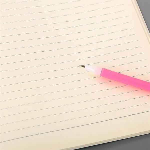 Multifunctional Plastic Handheld Unicorn Fan w/Ballpoint Pen