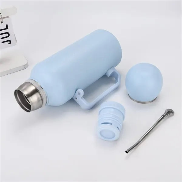Water Bottle with Dual-Cup Design