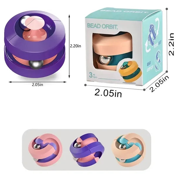 Kids adults stress relief gifts top spinning orbit ball toy