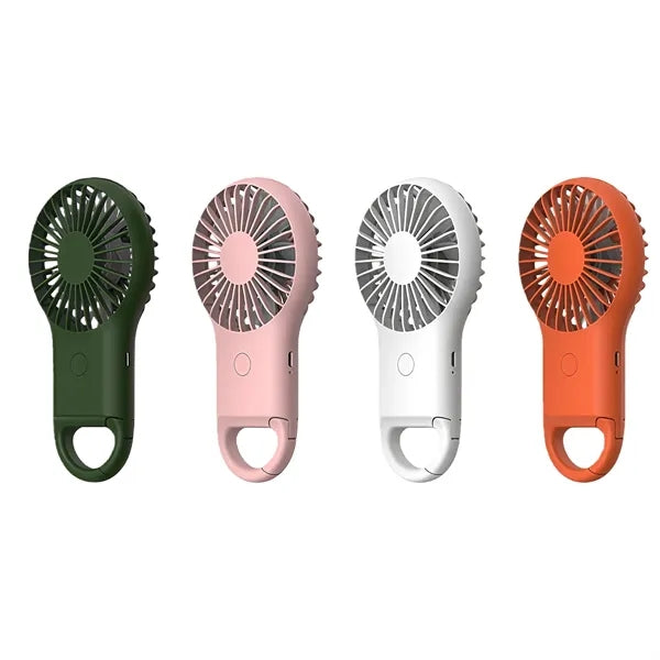 Portable 3-Speed Mini Carabiner Fan