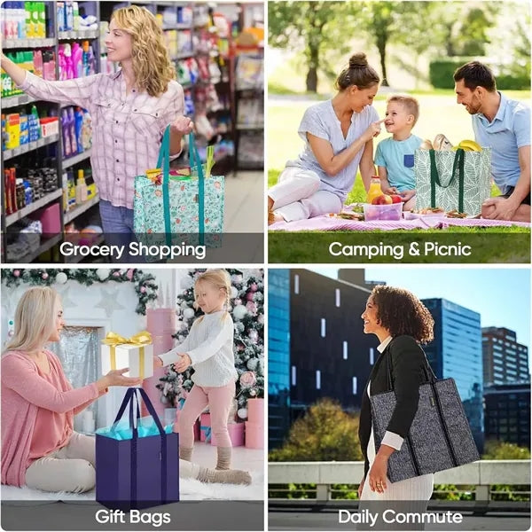 Waterproof and moisture-proof woven reinforced shopping bag