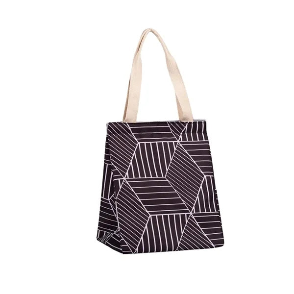 Insulated Lunch Tote Bag Patterned for Daily Commute