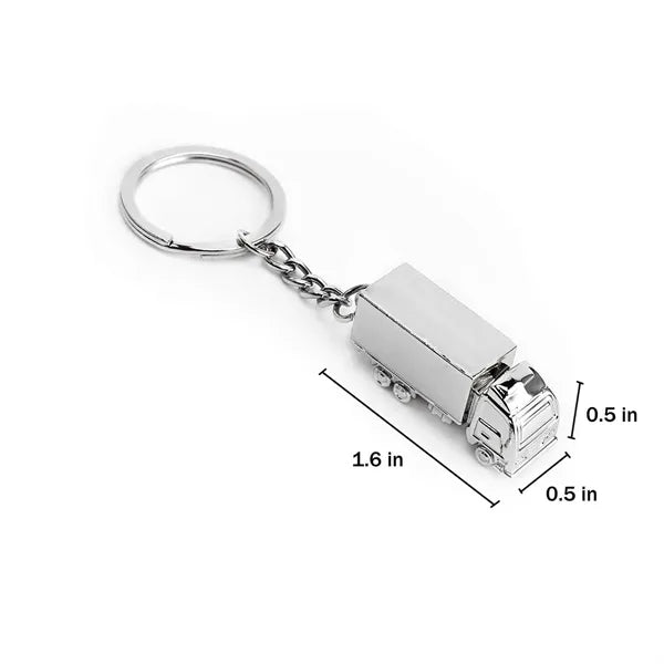 Mini Truck-Shaped Metal Keychain - Polished & Durable