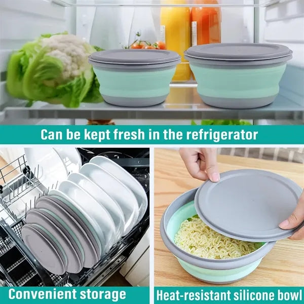 3Pcs Collapsible Camping Bowl Sets