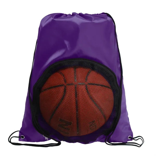 See-Through Sports Ball Drawstring Backpack