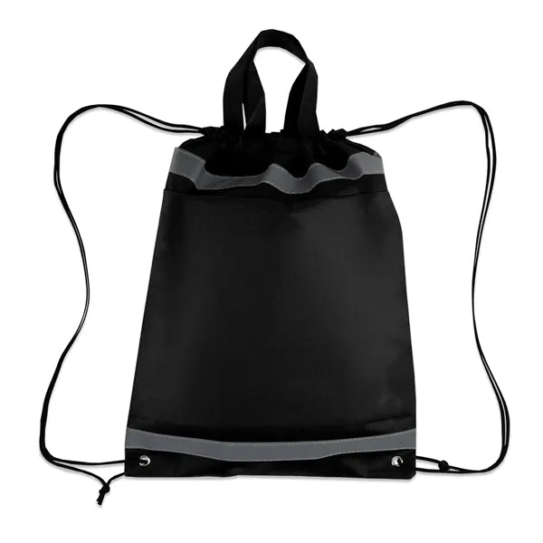 Reflective Non-Woven Drawstring Cinch Bag
