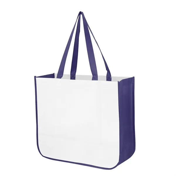 Extra Large Curved Bottom Laminated Tote Bag