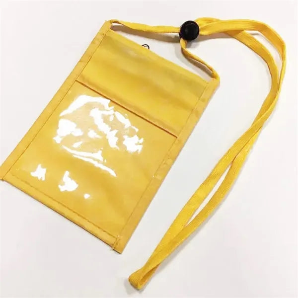 Neck Wallet Lanyard Pouch/Custom Polyester Economy Event Nec