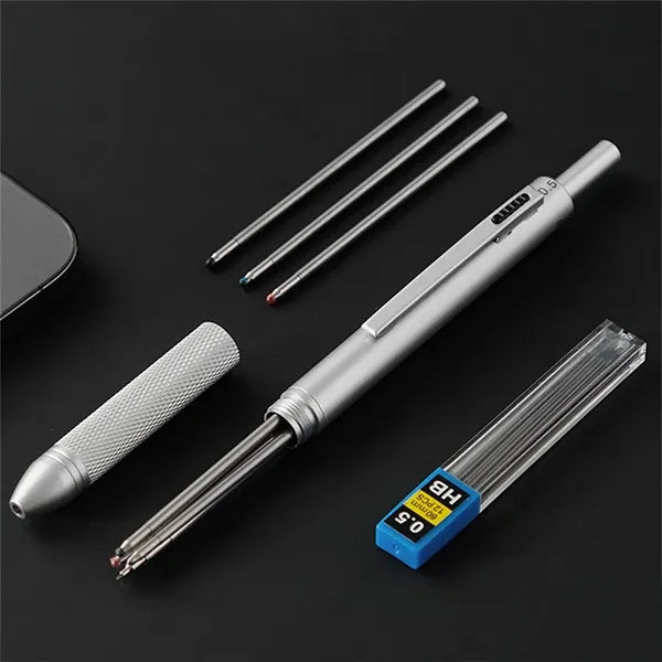 4 in 1 Metal Mechanical Pencil Ballpoint Pen
