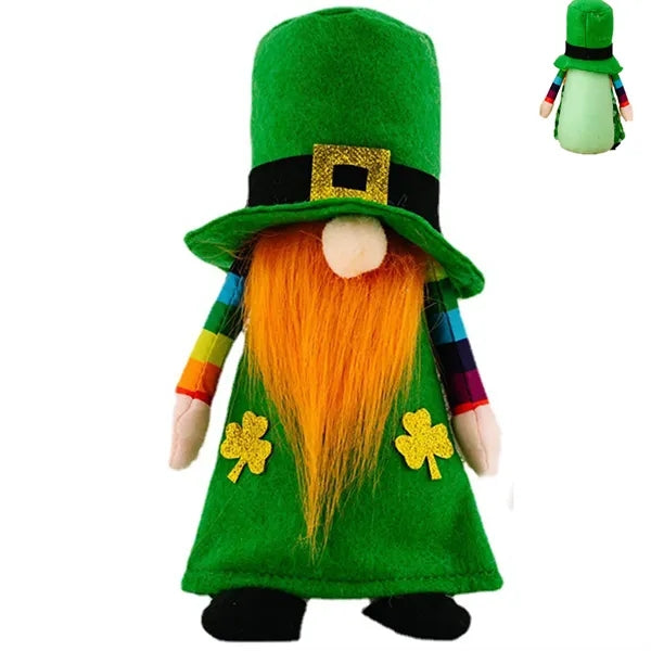 Faceless Green Gnome St Patricks Day Home Decor
