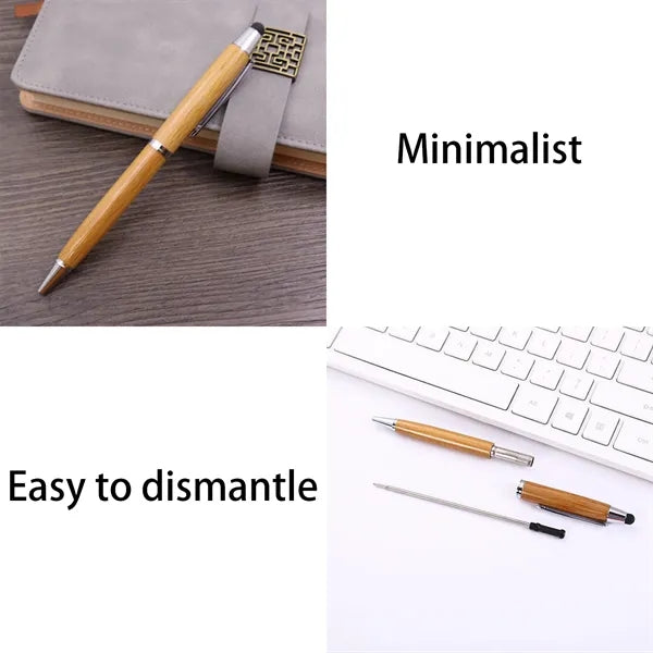 Bamboo Stylus Ballpoint Pen